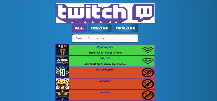 Twitch project
